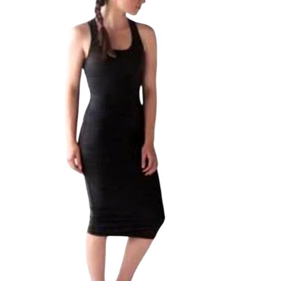 Lululemon Women's 8 Globetrotter Gray Sleeveless Scoop Neck Sleeveless Dress - Picture 2 of 4